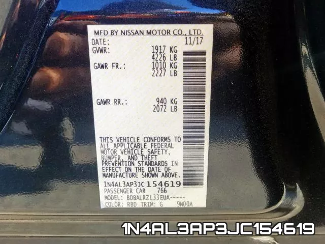 1N4AL3AP3JC154619 фото 2