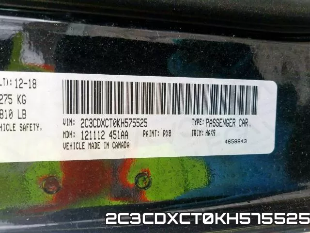 2C3CDXCT0KH575525 фото 2