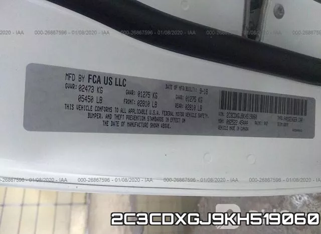 2C3CDXGJ9KH519060 фото 10