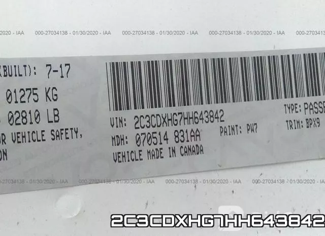 2C3CDXHG7HH643842 фото 10