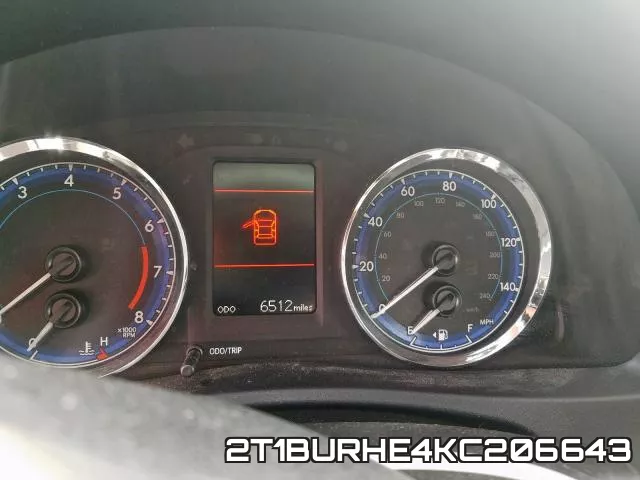 2T1BURHE4KC206643 фото 5