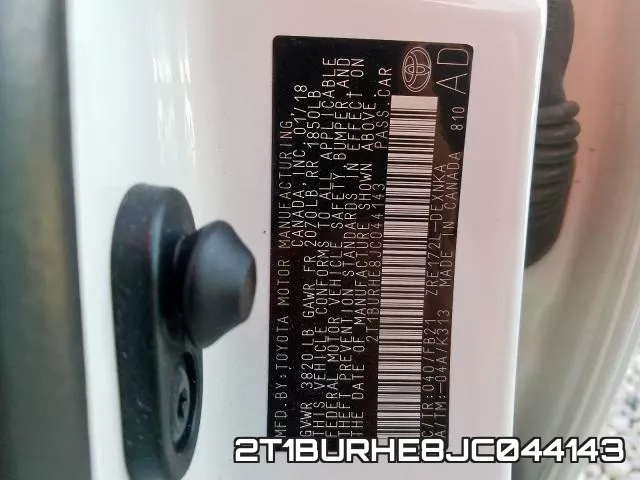 2T1BURHE8JC044143 фото 2