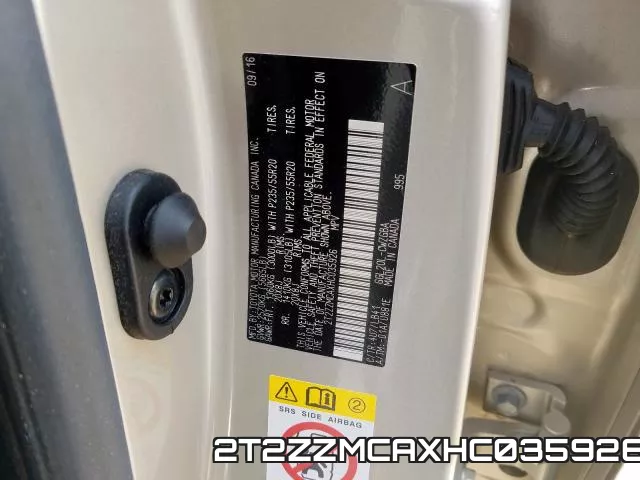 2T2ZZMCAXHC035926 фото 2