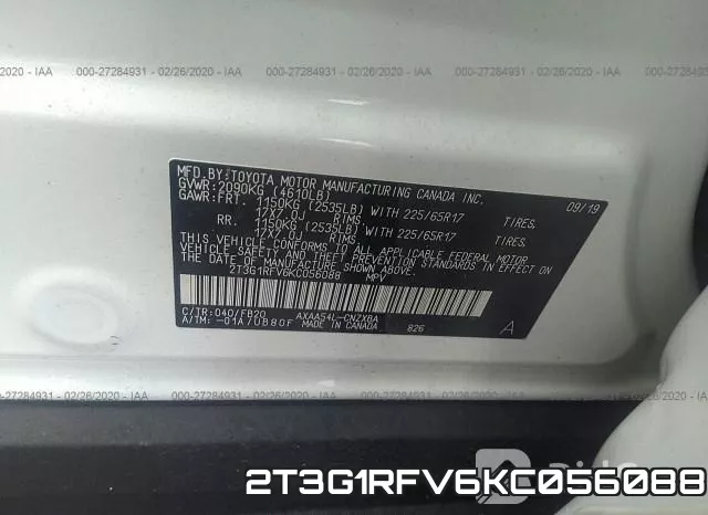 2T3G1RFV6KC056088 фото 10