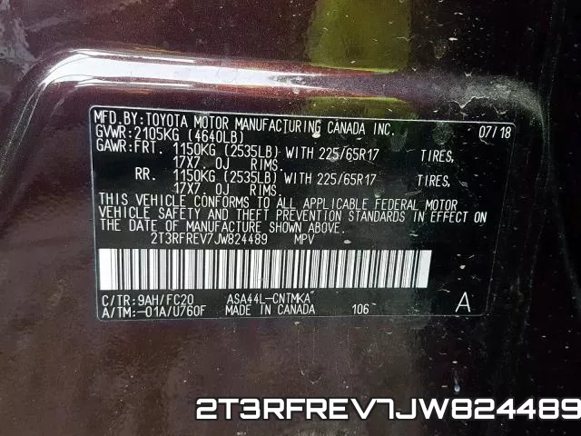 2T3RFREV7JW824489 фото 2