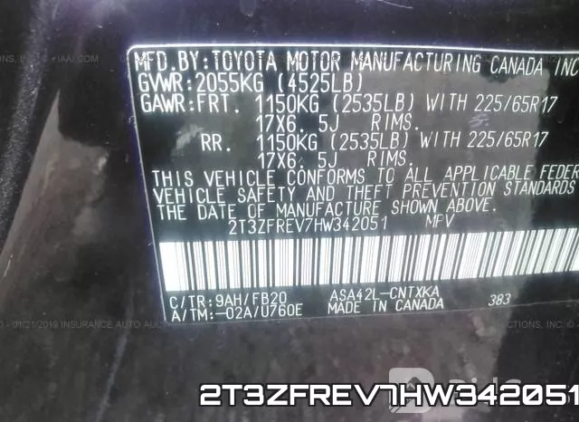 2T3ZFREV7HW342051 фото 10