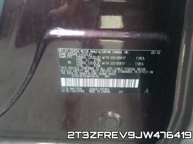 2T3ZFREV9JW476419 фото 2
