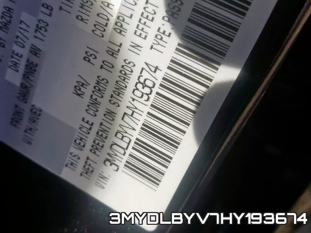 3MYDLBYV7HY193674 фото 2