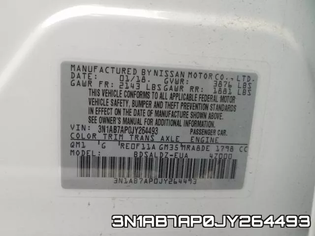3N1AB7AP0JY264493 фото 2