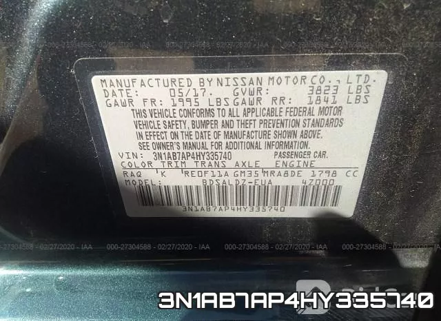3N1AB7AP4HY335740 фото 10