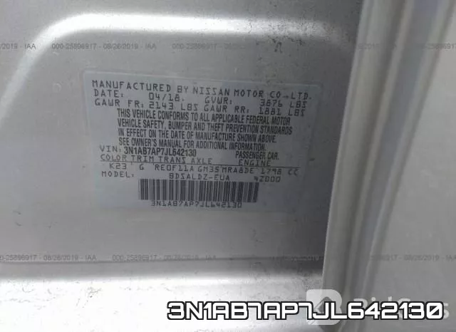 3N1AB7AP7JL642130 фото 6