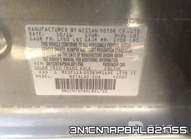 3N1CN7AP8HL821755 фото 10