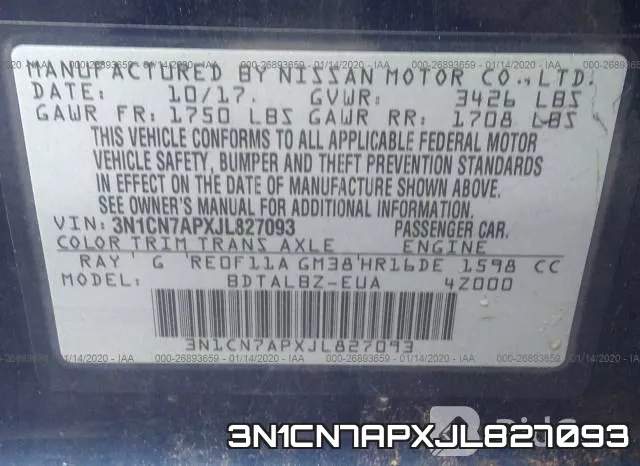 3N1CN7APXJL827093 фото 6