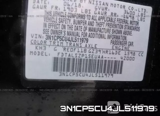 3N1CP5CU4JL511979 фото 10