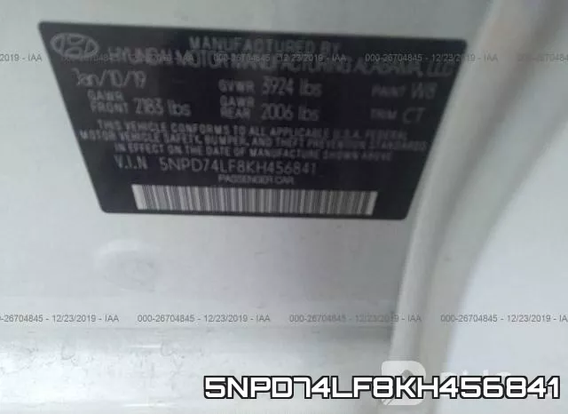 5NPD74LF8KH456841 фото 10