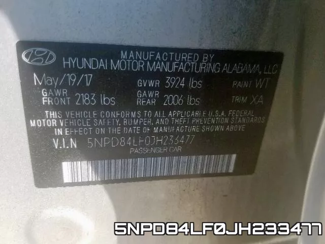 5NPD84LF0JH233477 фото 2