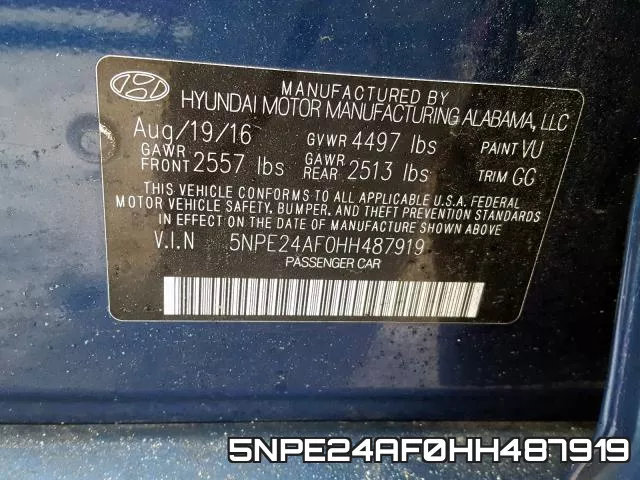 5NPE24AF0HH487919 фото 2