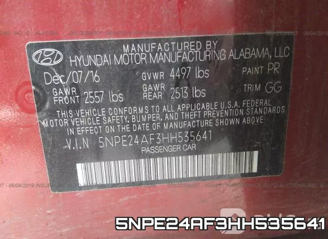 5NPE24AF3HH535641 фото 10