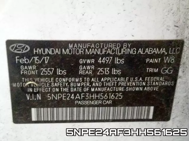 5NPE24AF3HH561625 фото 2