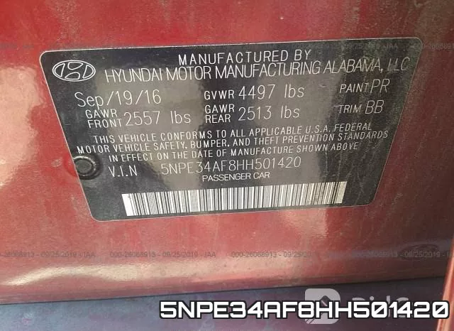 5NPE34AF8HH501420 фото 10