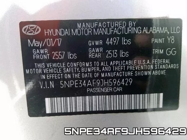 5NPE34AF9JH596429 фото 2