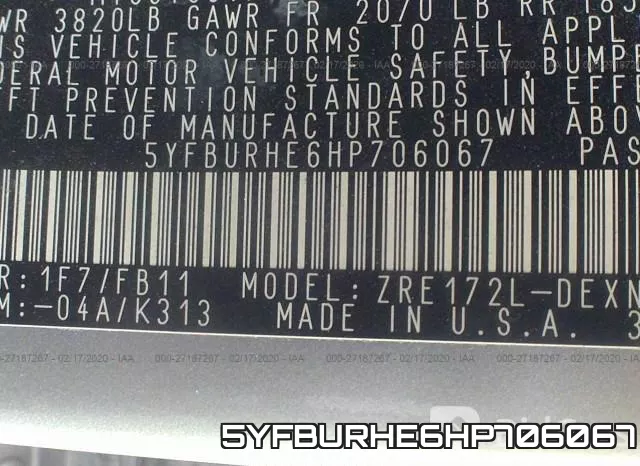 5YFBURHE6HP706067 фото 10