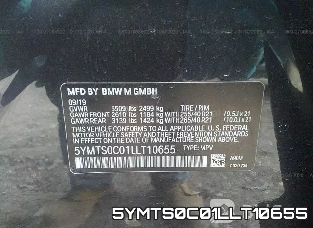 5YMTS0C01LLT10655 фото 10