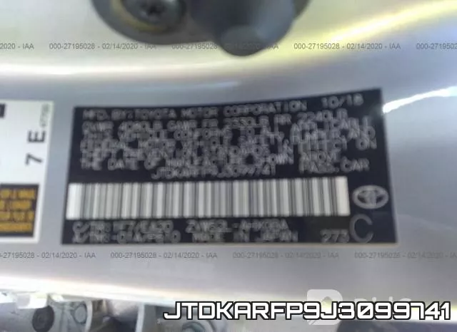 JTDKARFP9J3099741 фото 10