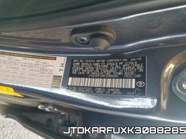 JTDKARFUXK3088285 фото 2