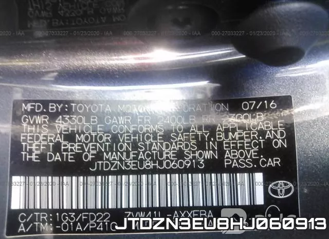 JTDZN3EU8HJ060913 фото 8