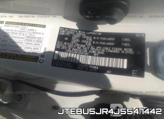 JTEBU5JR4J5547442 фото 10