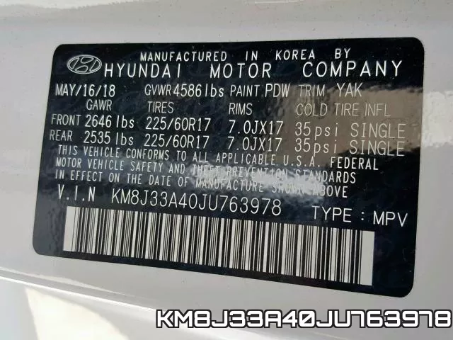 KM8J33A40JU763978 фото 2