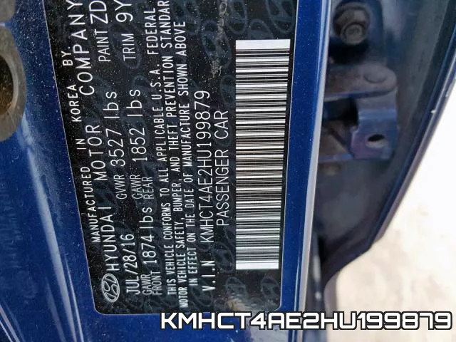 KMHCT4AE2HU199879 фото 2