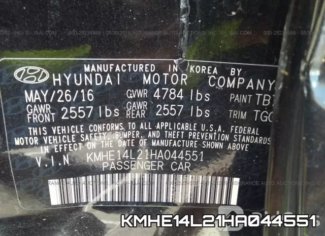 KMHE14L21HA044551 фото 8