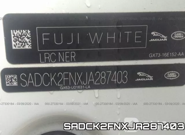 SADCK2FNXJA287403 фото 10