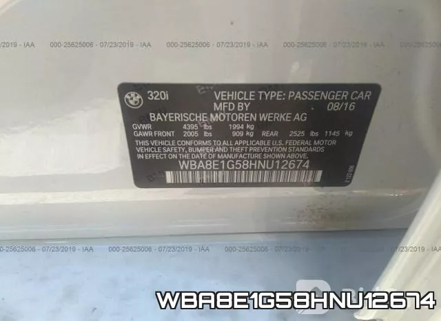 WBA8E1G58HNU12674 фото 9