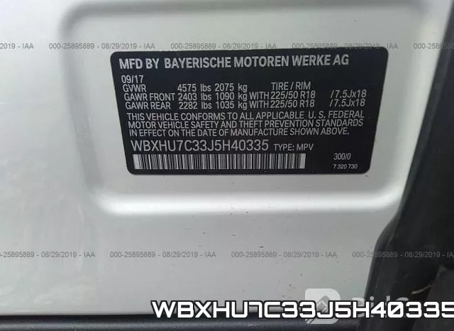 WBXHU7C33J5H40335 фото 10