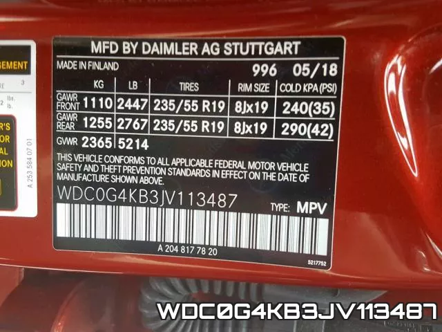WDC0G4KB3JV113487 фото 2