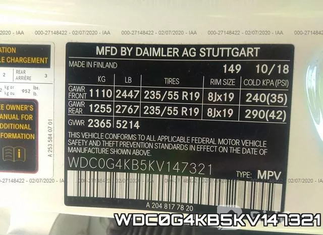 WDC0G4KB5KV147321 фото 8