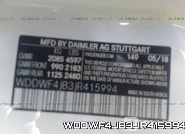 WDDWF4JB3JR415994 фото 10