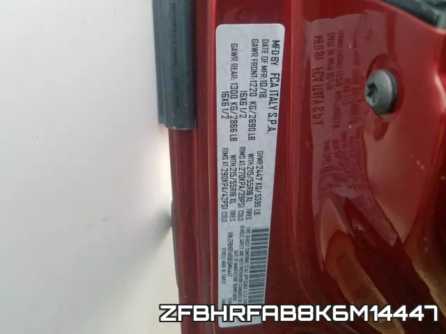 ZFBHRFAB8K6M14447 фото 2