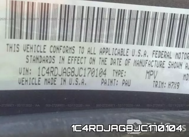 1C4RDJAG8JC170104 фото 10