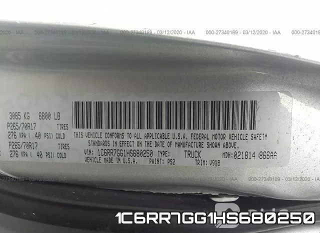 1C6RR7GG1HS680250 фото 10