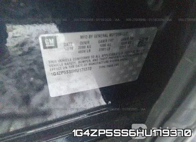 1G4ZP5SS6HU179370 фото 10