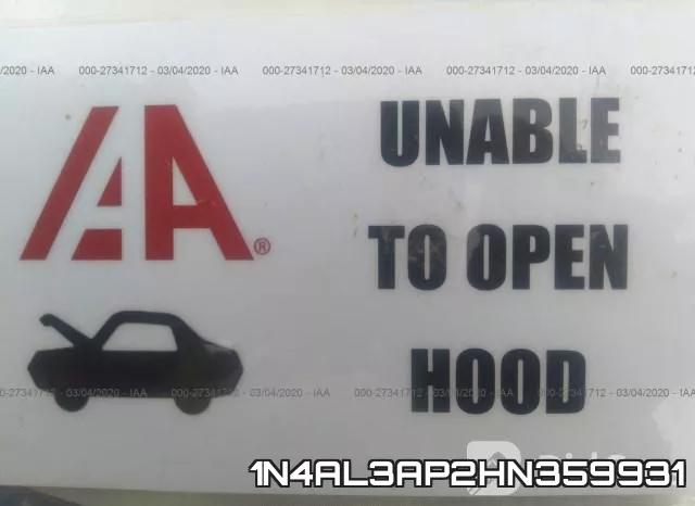 1N4AL3AP2HN359931 фото 2