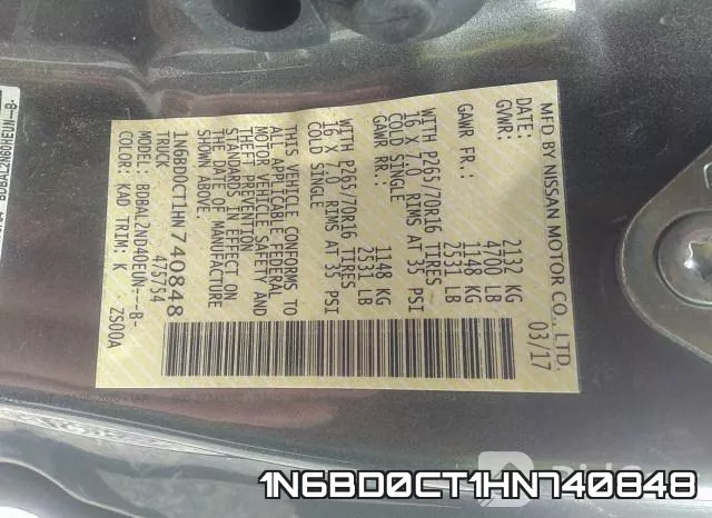 1N6BD0CT1HN740848 фото 7