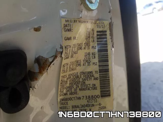 1N6BD0CT7HN738800 фото 2