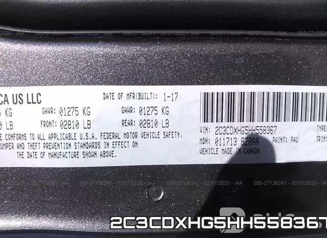 2C3CDXHG5HH558367 фото 10