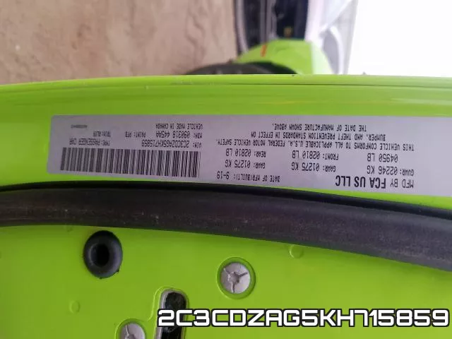2C3CDZAG5KH715859 фото 2