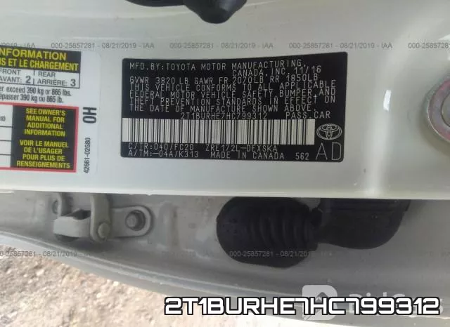 2T1BURHE7HC799312 фото 8